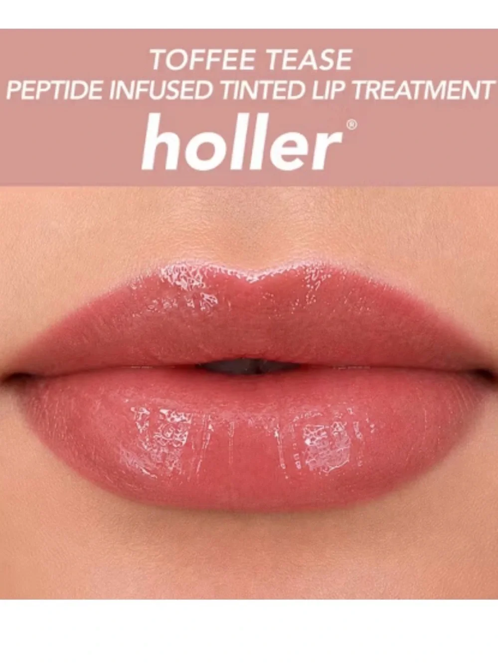 Holler Peptide Plump Up Toffee Apple Lip Treatment - 10ml W/charm ghosty new